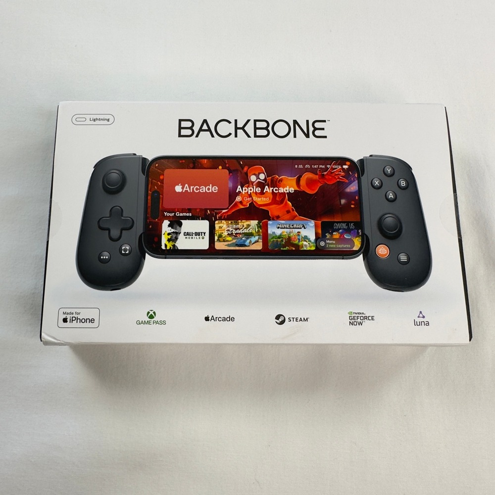 Backbone One Lightning Mobile Gaming Controller for iPhone Black Game Pass NEW